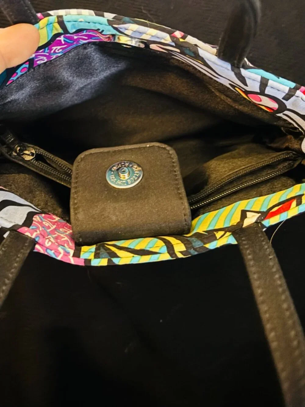 Super RARE! Nicole Miller × Britto Collab Silk Pop Art Handbag (Circa 1999–2001) - Picture 13 of 16